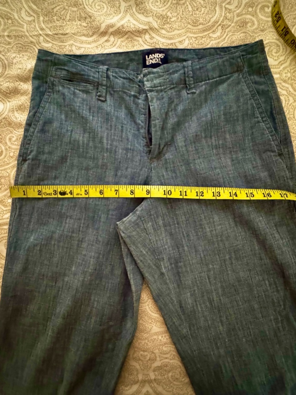 Lands End denim pants. Size 4P . Blue